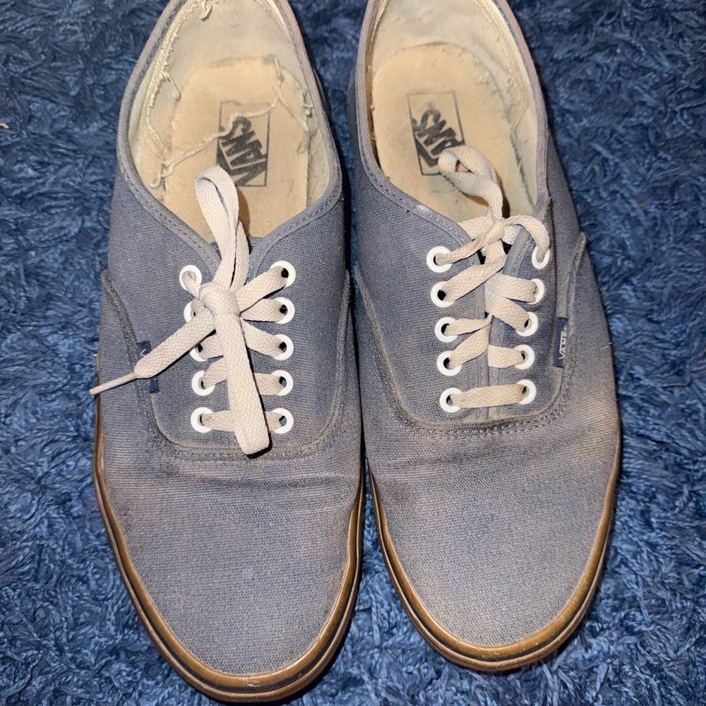 Vans Men's Gray Canvas Sneakers